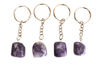 Lepidolite Key Chain, Gemstone Keychain Crystal Key Ring (Joy and Relaxation)