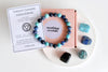 THROAT Chakra Crystals Kit, Chakra's Stones Tumbled Set, Chakra's Gift