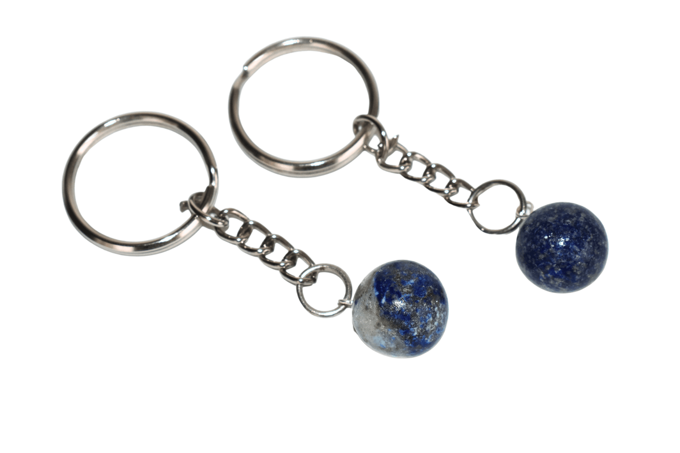 Lapis Lazuli Key Chain, Gemstone Keychain Crystal Key Ring (Inner Peace and Wisdom)