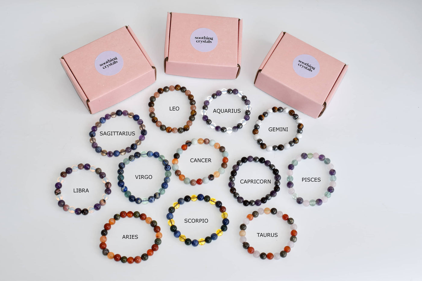 Pisces Zodiac Crystal Bracelet, Pisces Gifts Pisces Birthstones