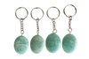 Amazonite Key Chain, Gemstone Keychain Crystal Key Ring (Trust and Breaking Addictions)