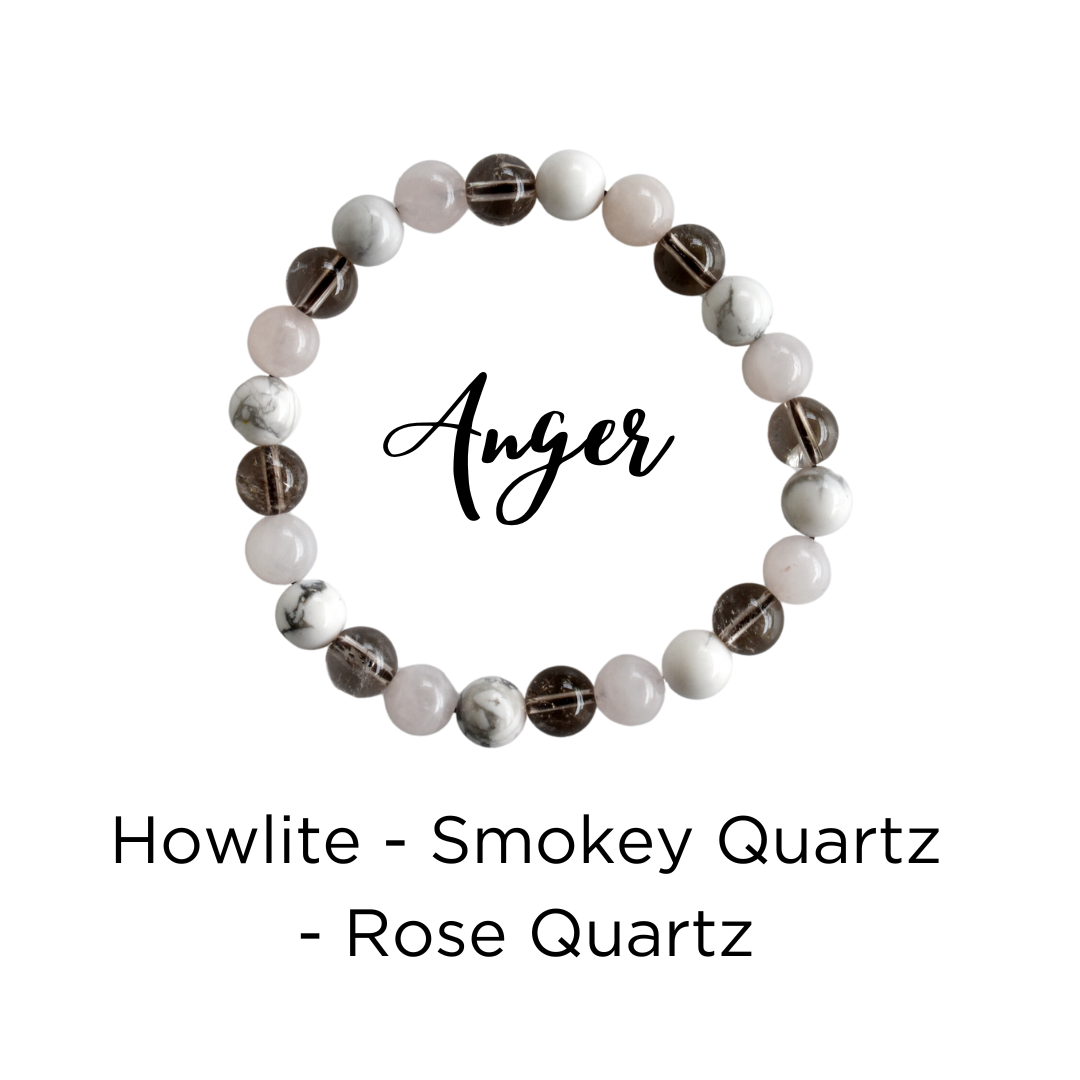 Release and Control ANGER Crystal Bracelet (Control Anger and Reduce Stress)