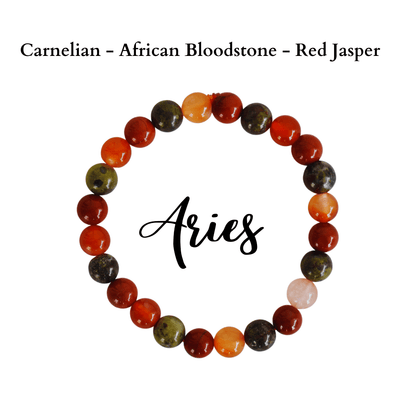 Aries Zodiac Crystal Bracelet, Aries Gifts