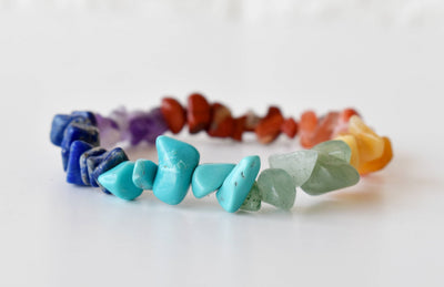 7 Chakra Chip Bracelet