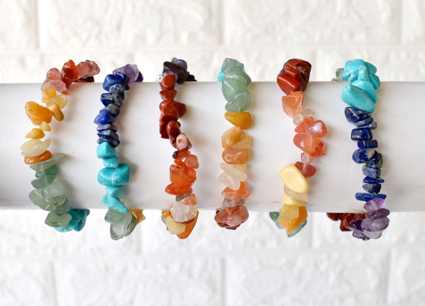 7 Chakra Chip Bracelet