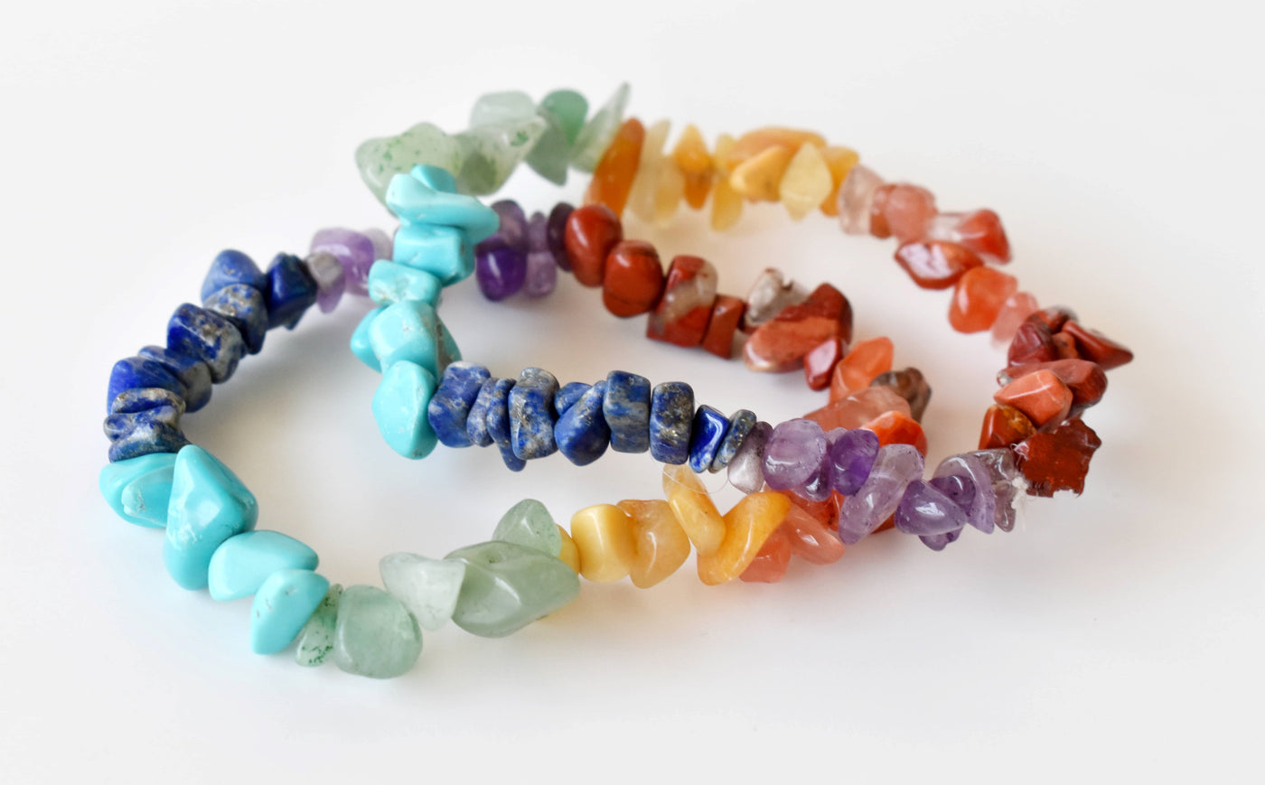 7 Chakra Chip Bracelet