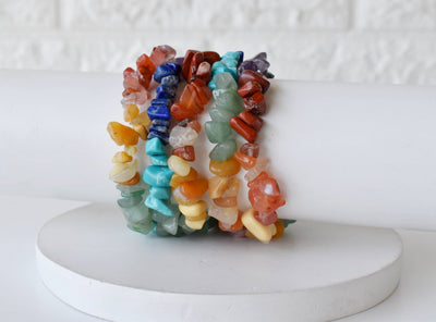 7 Chakra Chip Bracelet