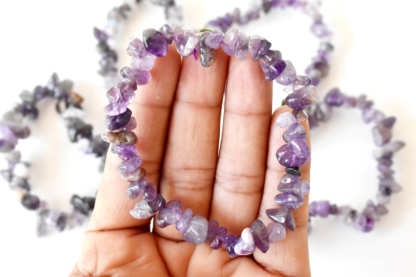 Amethyst Chip Bracelet (Focus and Manifestation)