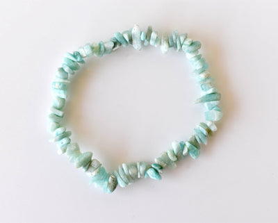 Amazonite Chip Bracelet(Communication and Adventures)