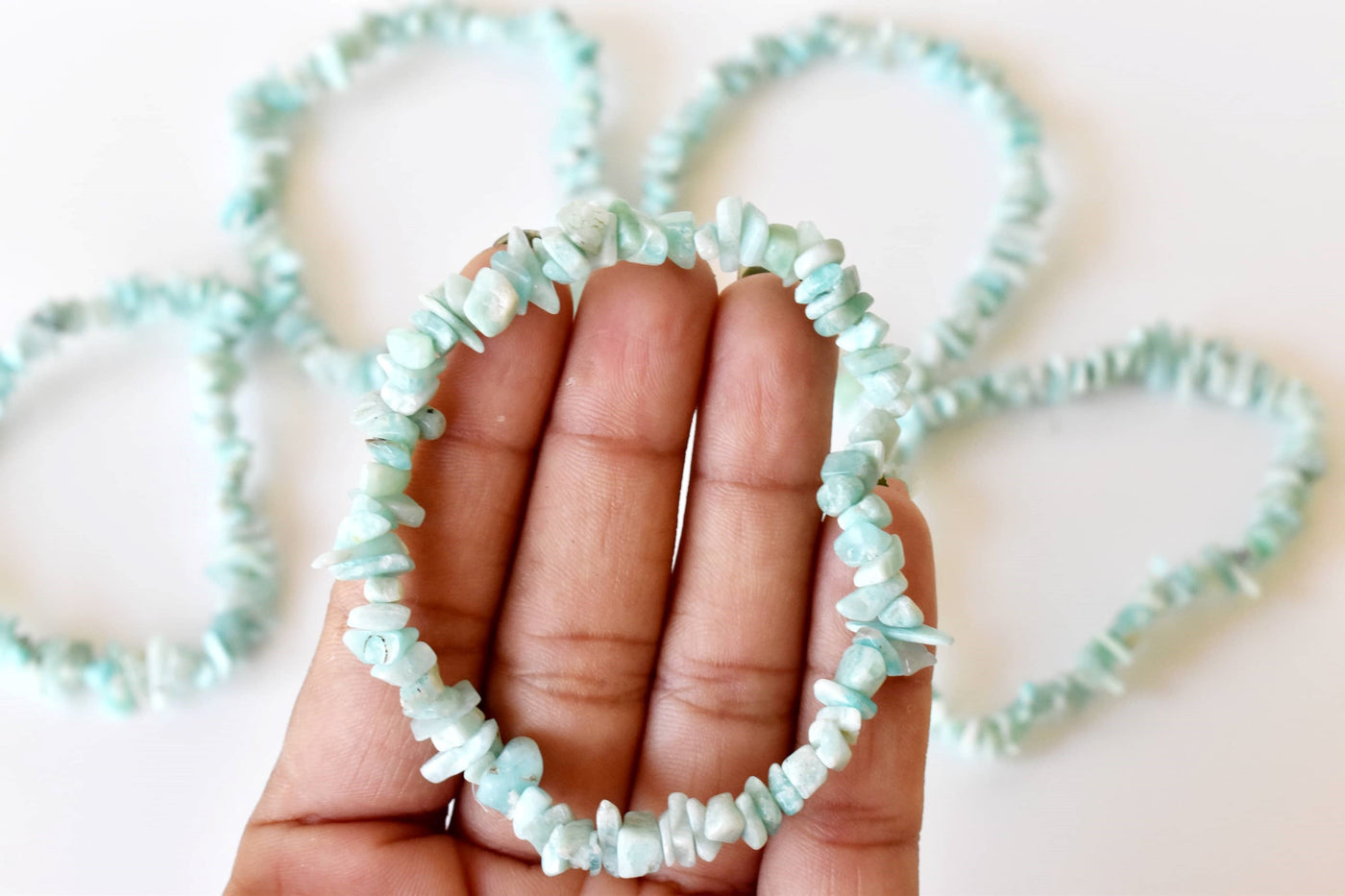 Amazonite Chip Bracelet(Communication and Adventures)