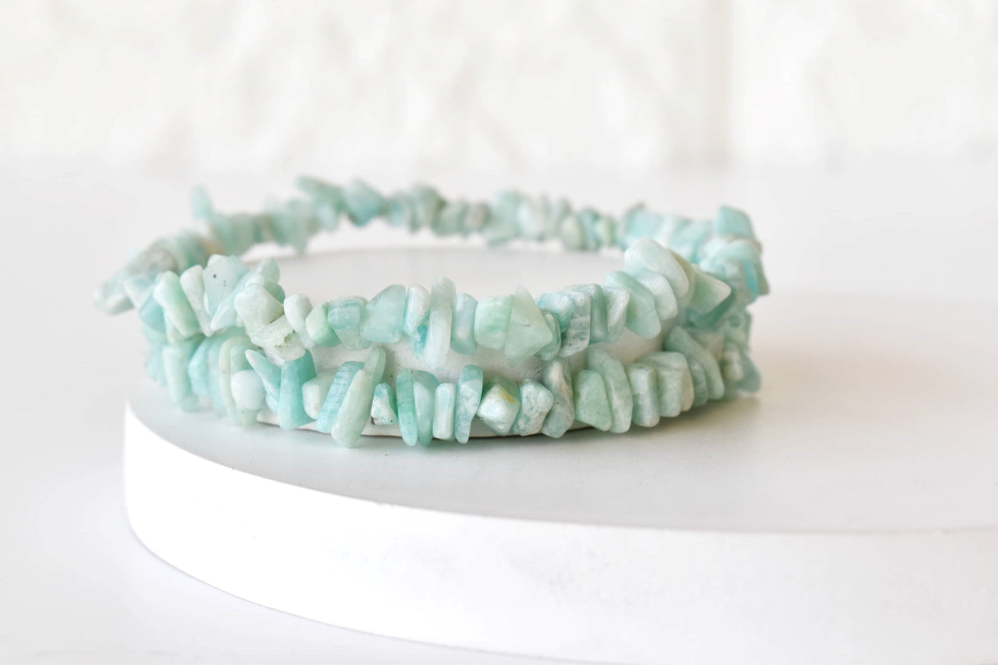 Amazonite Chip Bracelet(Communication and Adventures)