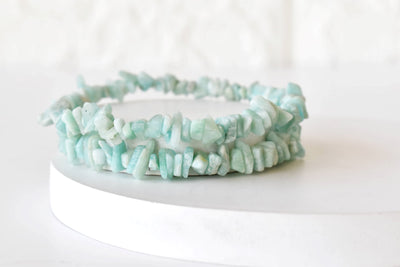 Amazonite Chip Bracelet(Communication and Adventures)