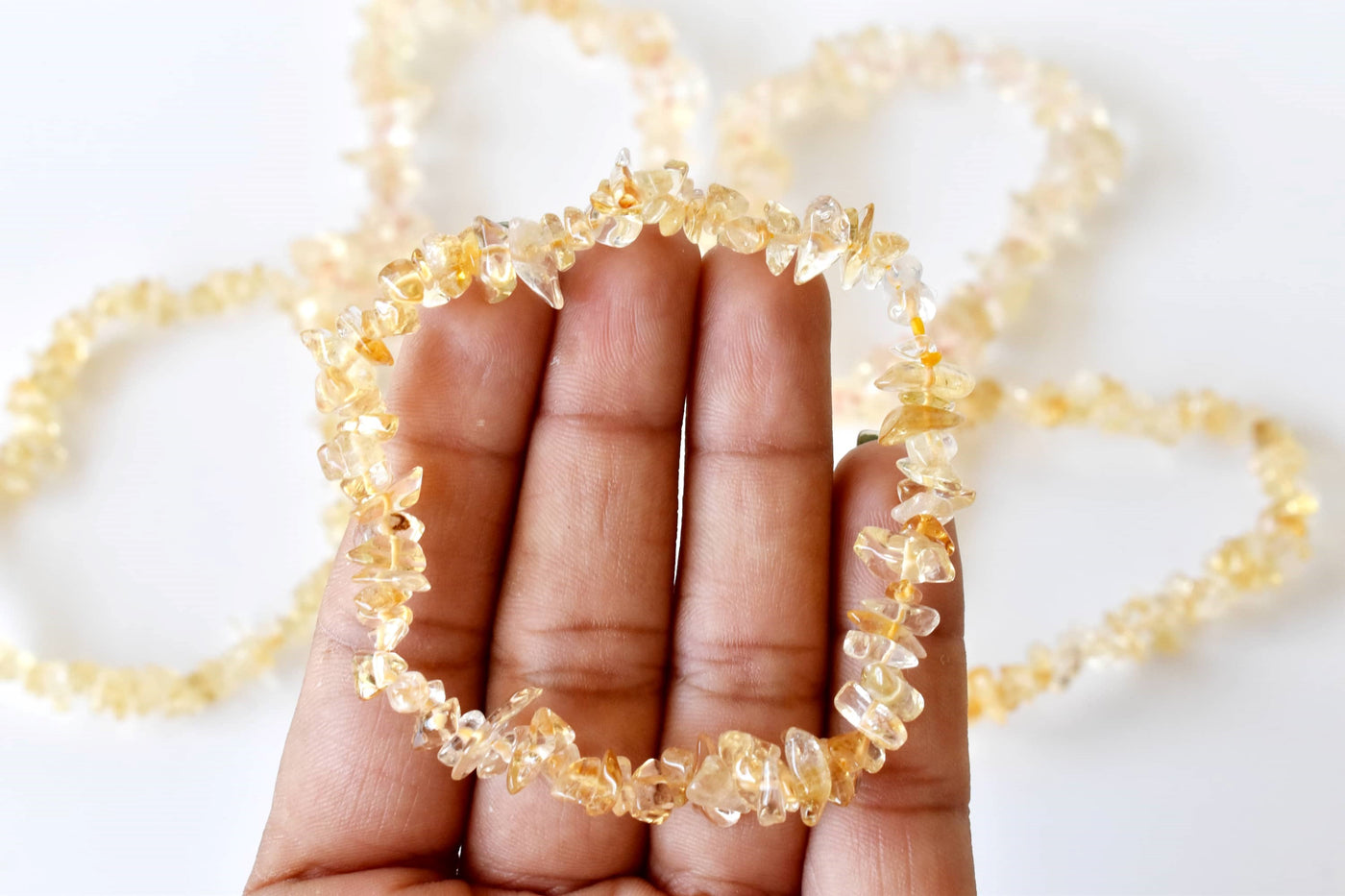 Citrine Chip Bracelet (Physical Healing and Stress Relief)