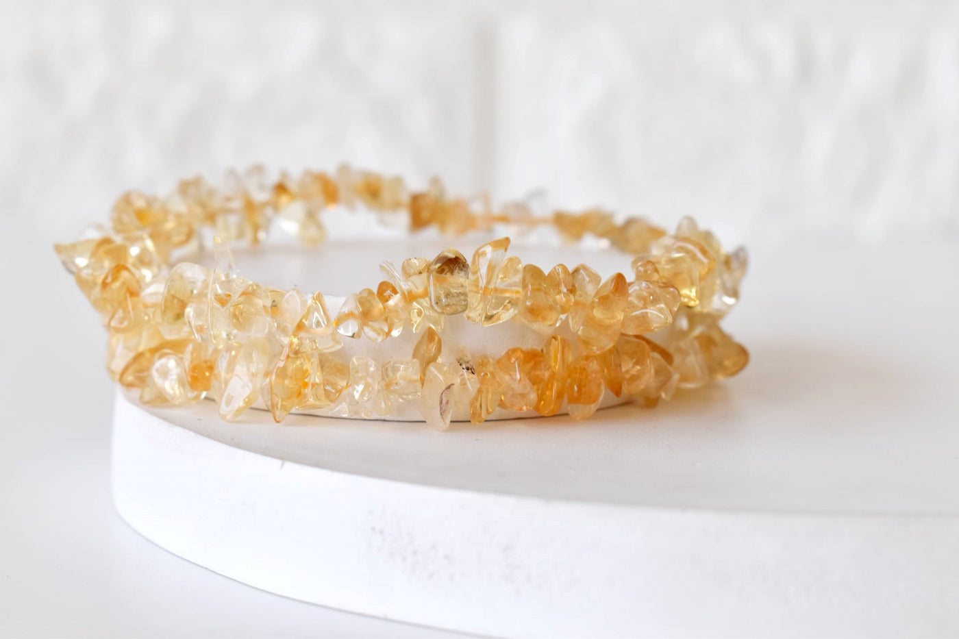 Citrine Chip Bracelet (Physical Healing and Stress Relief)