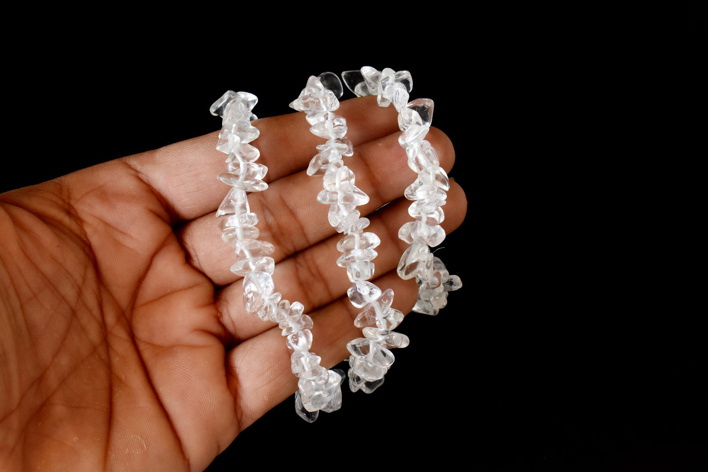 Crystal Quartz Chip Bracelet (Channeling and Dreams )