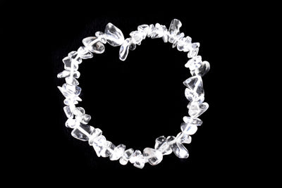 Crystal Quartz Chip Bracelet (Channeling and Dreams )