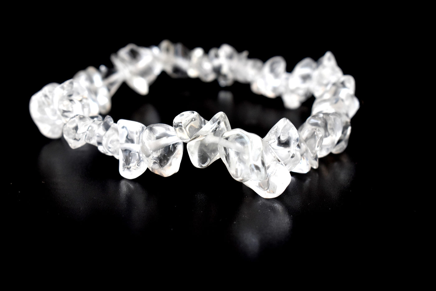 Crystal Quartz Chip Bracelet (Channeling and Dreams )