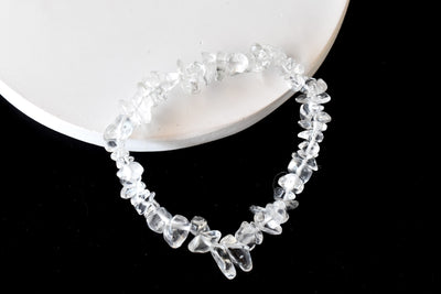 Crystal Quartz Chip Bracelet (Channeling and Dreams )