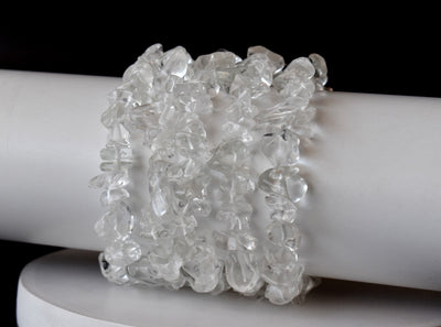 Crystal Quartz Chip Bracelet (Channeling and Dreams )