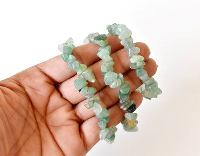 Green Aventurine Chip Bracelet (Attraction and Peace Of Mind)