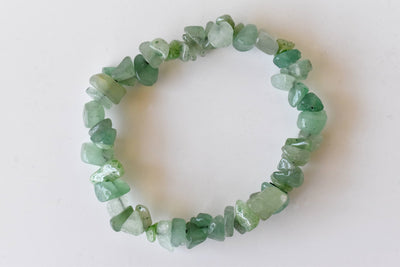 Green Aventurine Chip Bracelet (Attraction and Peace Of Mind)