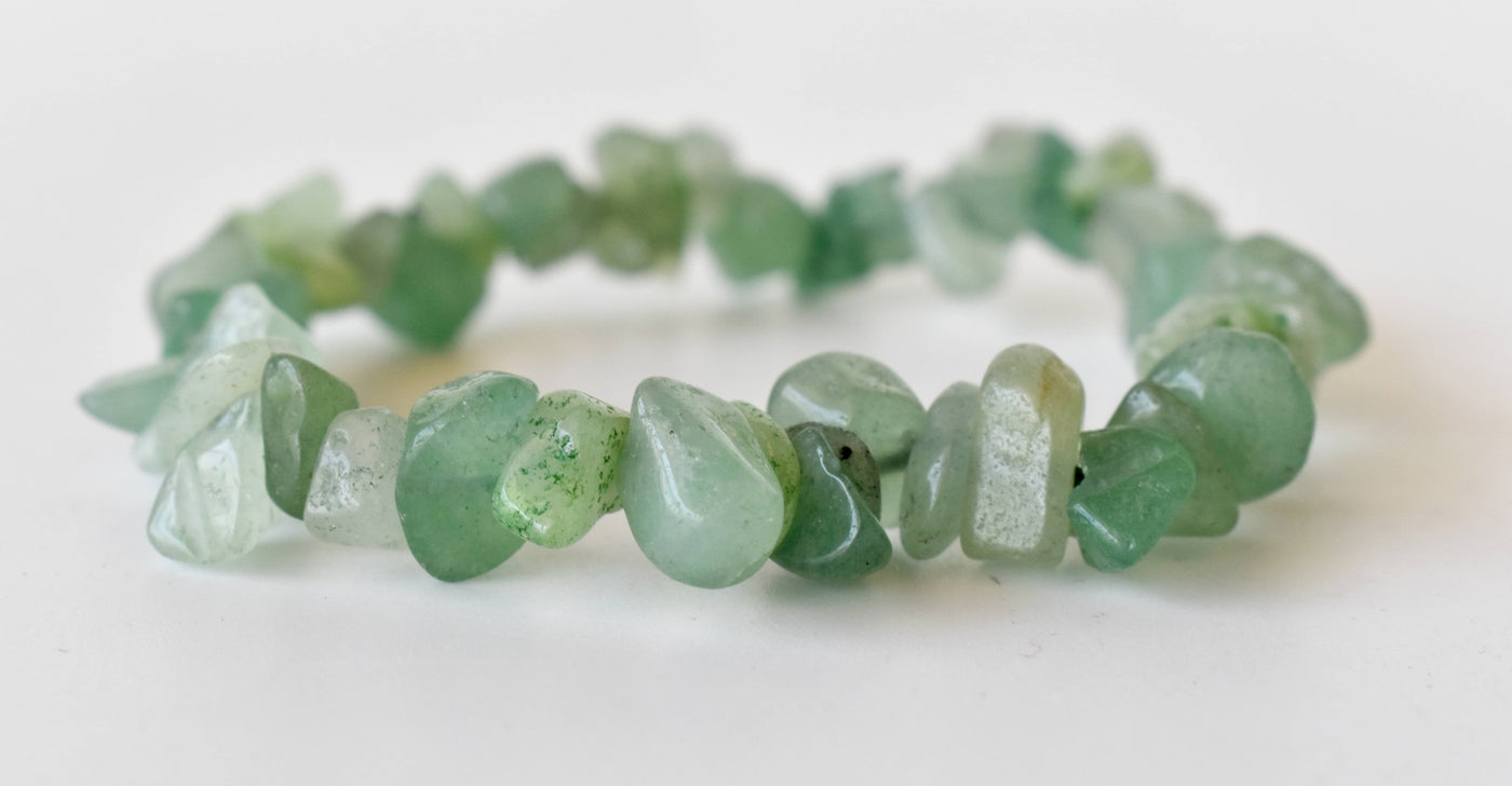 Green Aventurine Chip Bracelet (Attraction and Peace Of Mind)