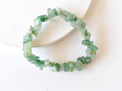 Green Aventurine Chip Bracelet (Attraction and Peace Of Mind)