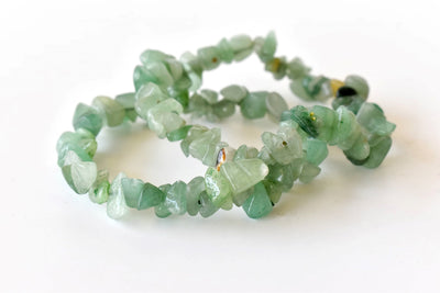 Green Aventurine Chip Bracelet (Attraction and Peace Of Mind)