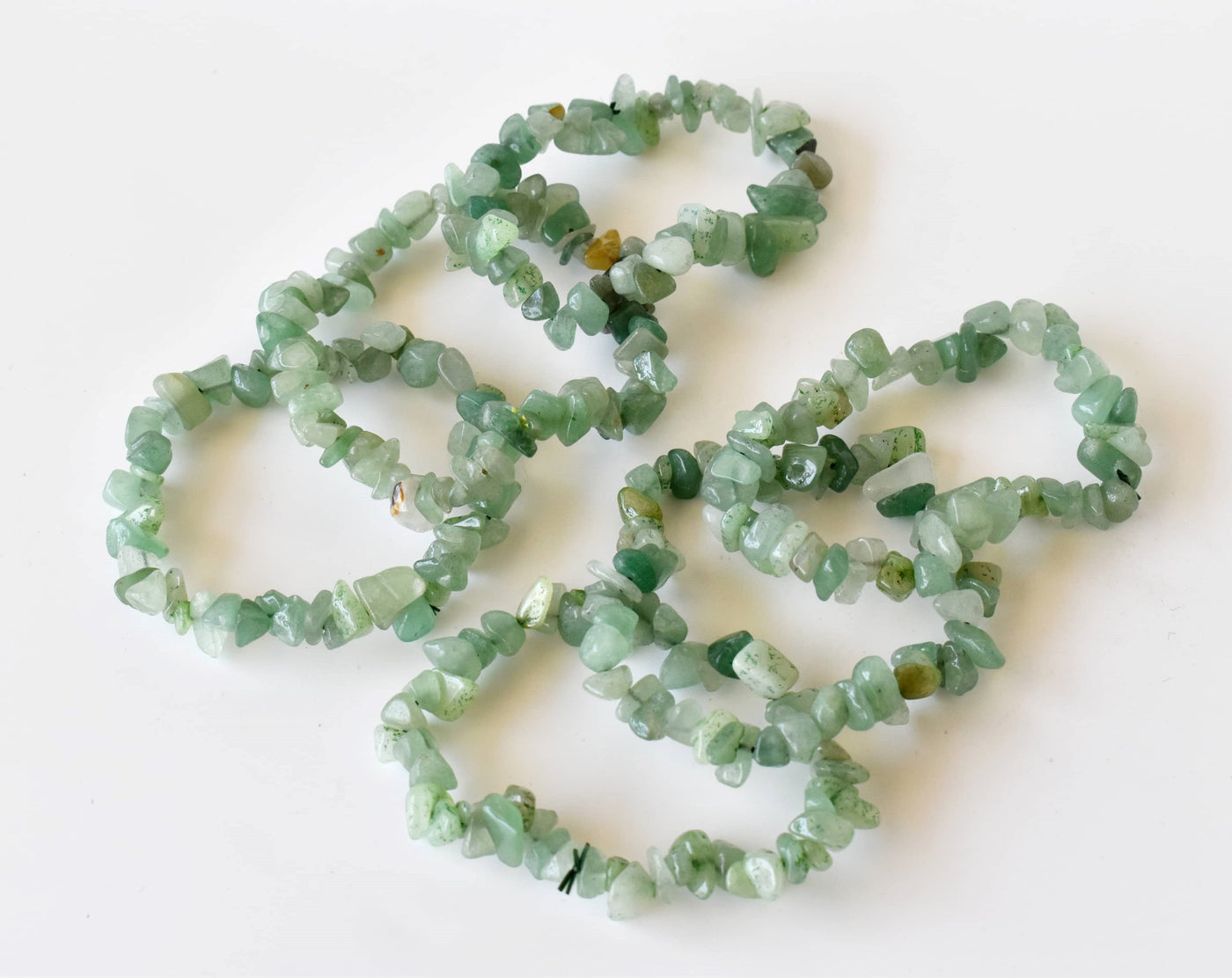 Green Aventurine Chip Bracelet (Attraction and Peace Of Mind)