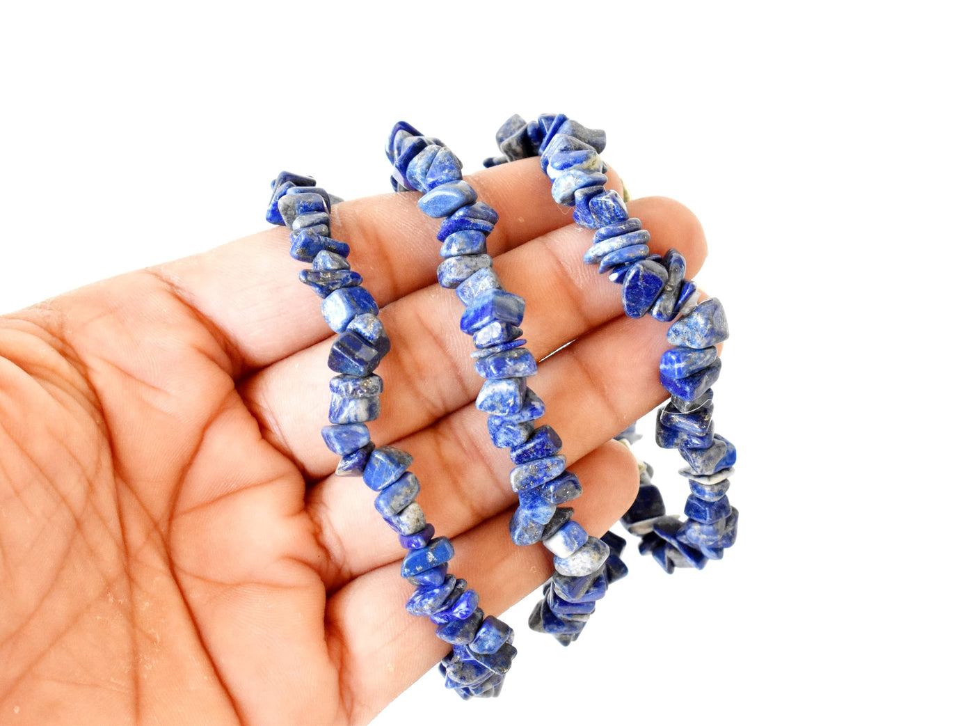 Lapis Lazuli Chip Bracelet (Good Fortune and Clarity )