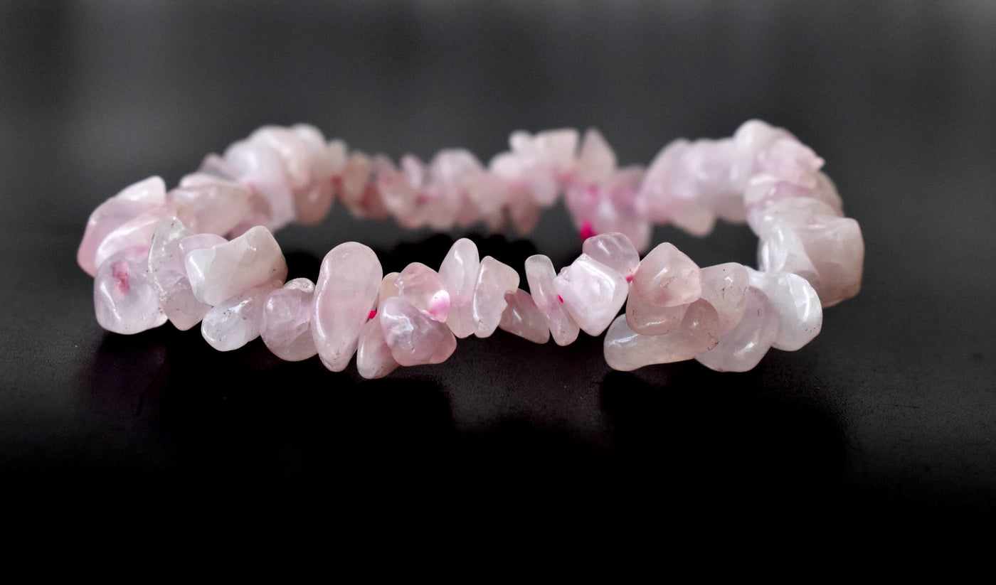 Rose Quartz Chip Bracelet (Creativity and Calming)