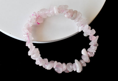 Rose Quartz Chip Bracelet (Creativity and Calming)