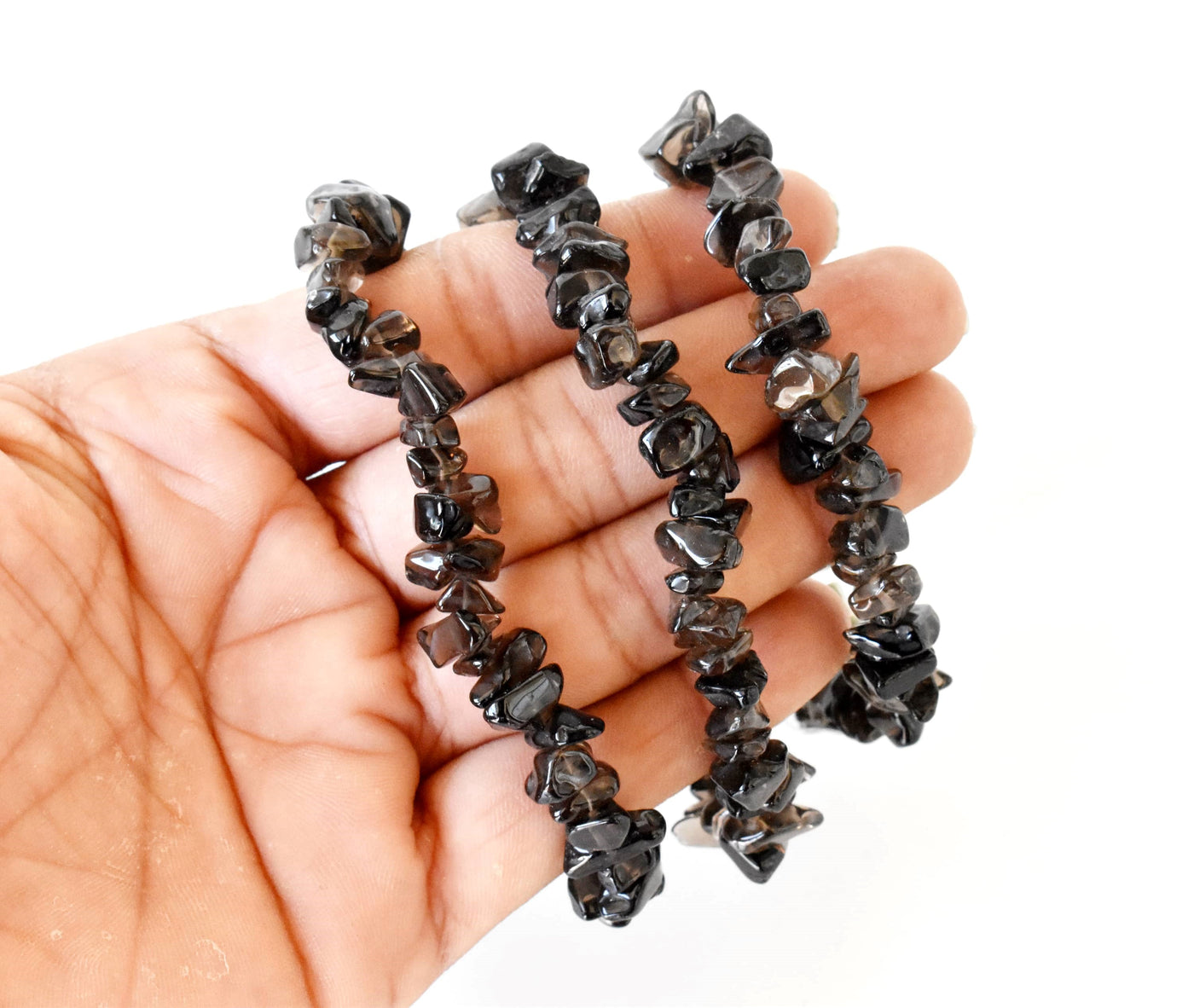 Smokey Quartz Chip Bracelet (Sense of Purpose and Purification)