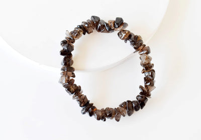 Smokey Quartz Chip Bracelet (Sense of Purpose and Purification)