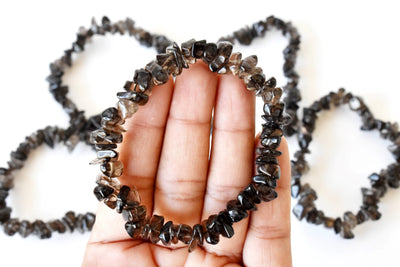 Smokey Quartz Chip Bracelet (Sense of Purpose and Purification)