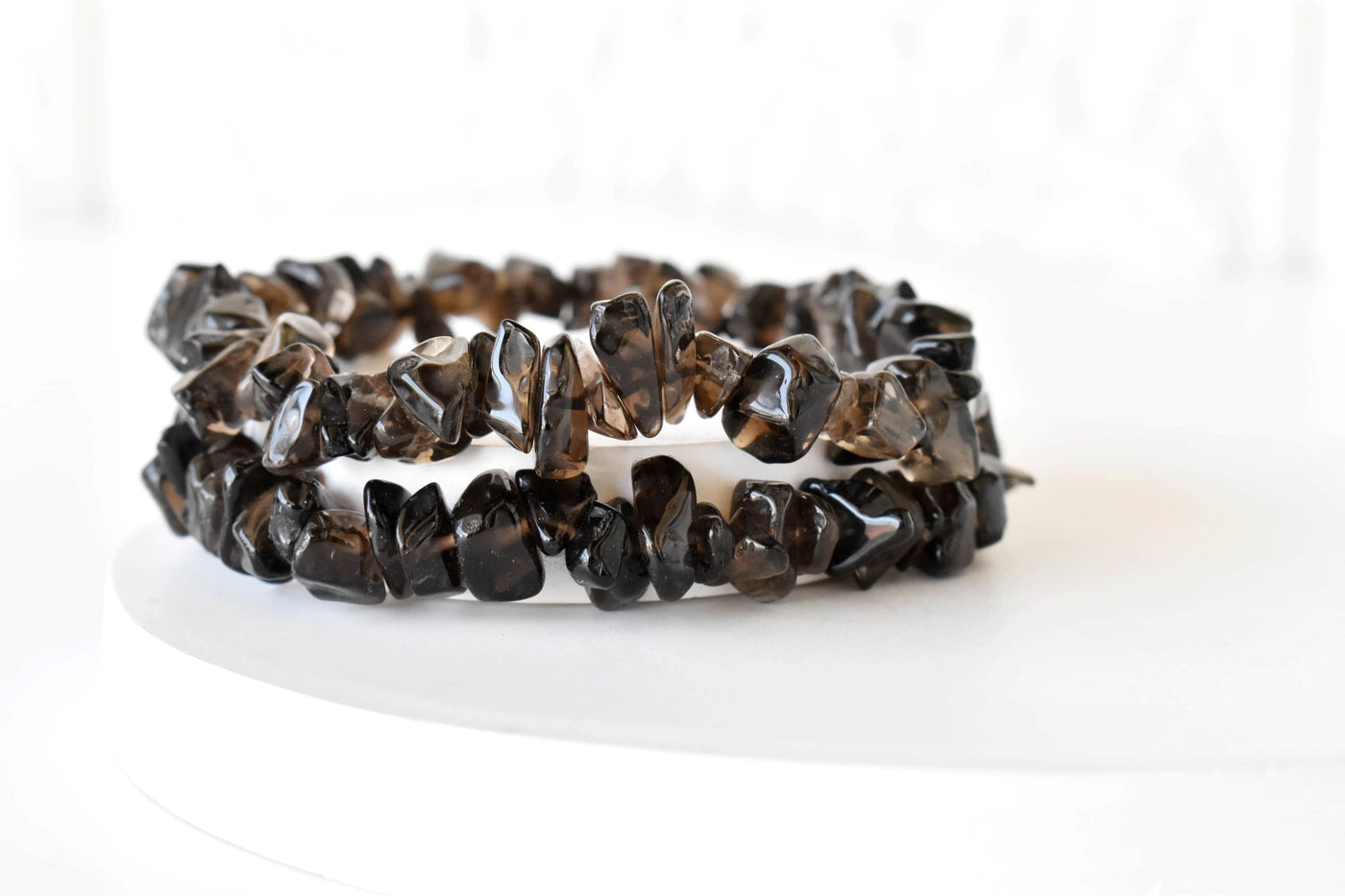 Smokey Quartz Chip Bracelet (Sense of Purpose and Purification)