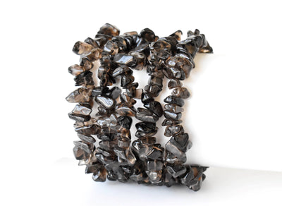 Smokey Quartz Chip Bracelet (Sense of Purpose and Purification)