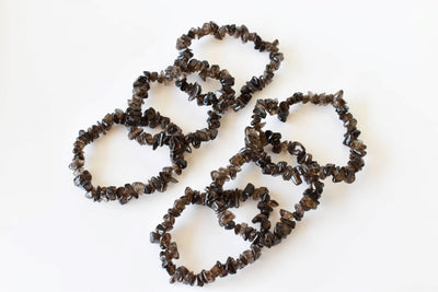 Smokey Quartz Chip Bracelet (Sense of Purpose and Purification)