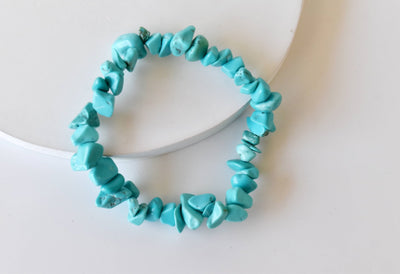 Turquoise Chip Bracelet (Travel  and Enhancing)