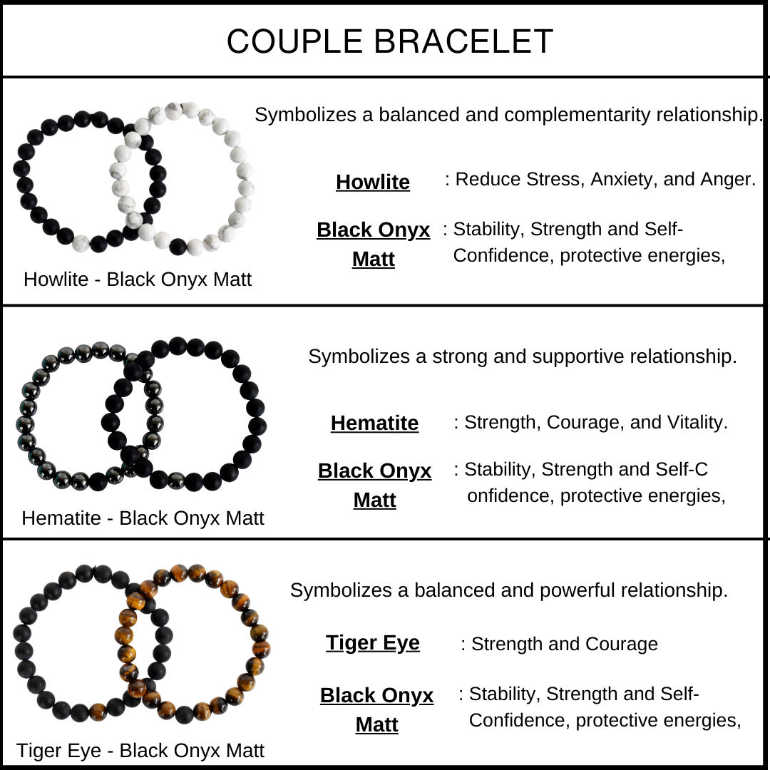 Lava Howlte Couple Bracelets, Anniversary Gift (Expansion and Inspiration )