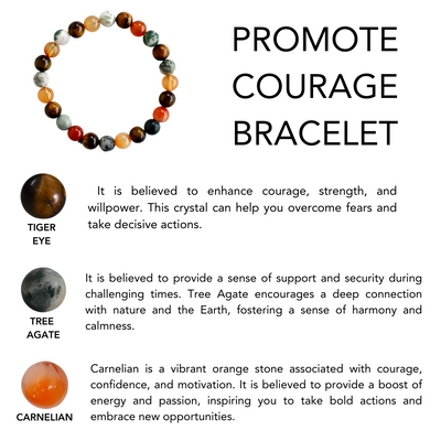 Promote COURAGE Crystal Bracelet (Creativity and Intuition)