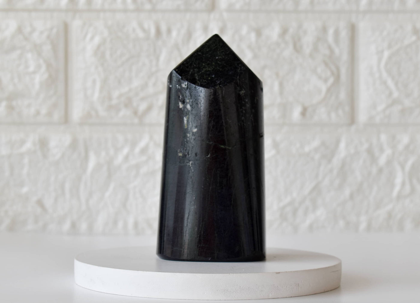 Polished Black Tourmaline Points (Cleansing and Resolution)