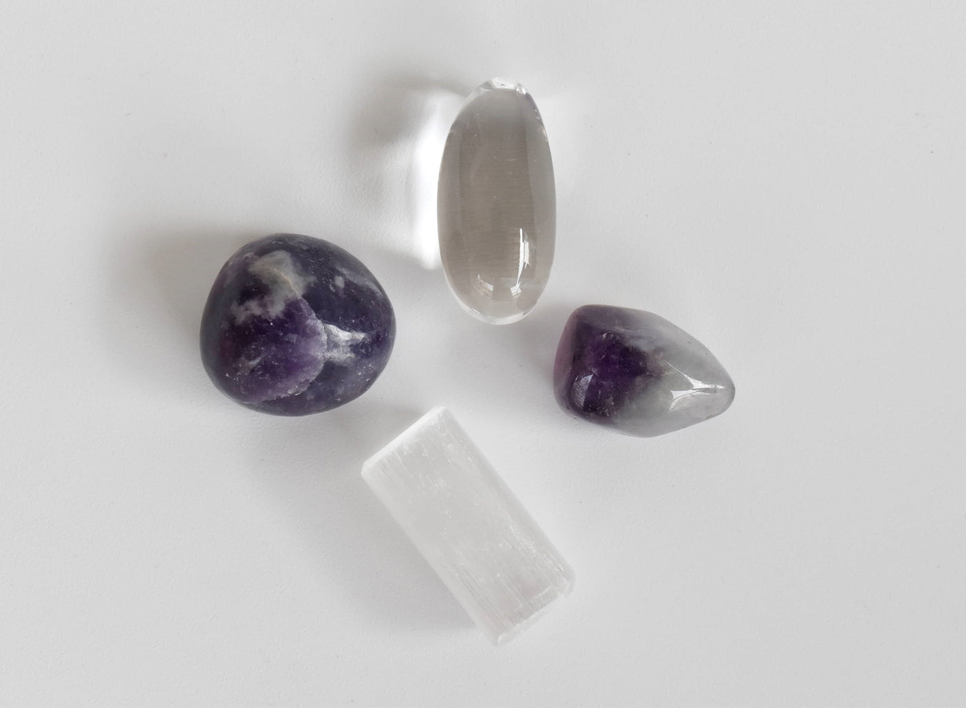 CROWN Chakra Crystals Kit, Chakra's Stones Tumbled Set, Chakra's Gift