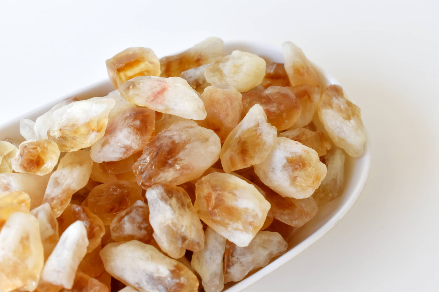 Natural Citrine Points, Natural Bulk Crystals (Stress Relief and Good Fortune)