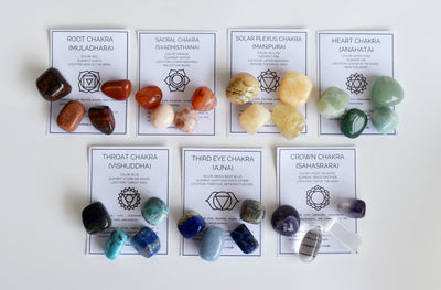 THIRD EYE Chakra Crystals Kit, Chakra's Stones Tumbled Set, Chakra's Gift