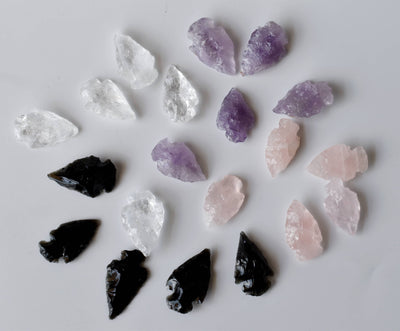 Mix Gemstone Arrowheads Set