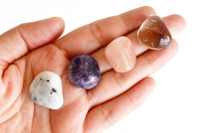 Calming GRIEF Support  Crystal Kit, Gemstone Tumble Kit, Grief Crystal Gift Set