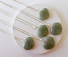 Real Green Aventurine Crystal Heart Pendant, Genuine Heart Shaped Necklaces