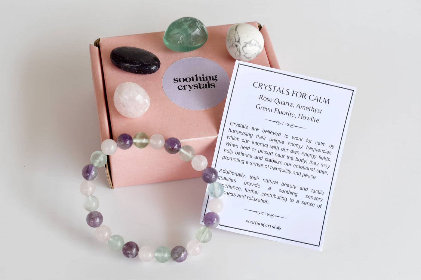 CALM Crystal Kit, Gemstone Tumble Kit, Calm Crystal Gift Set