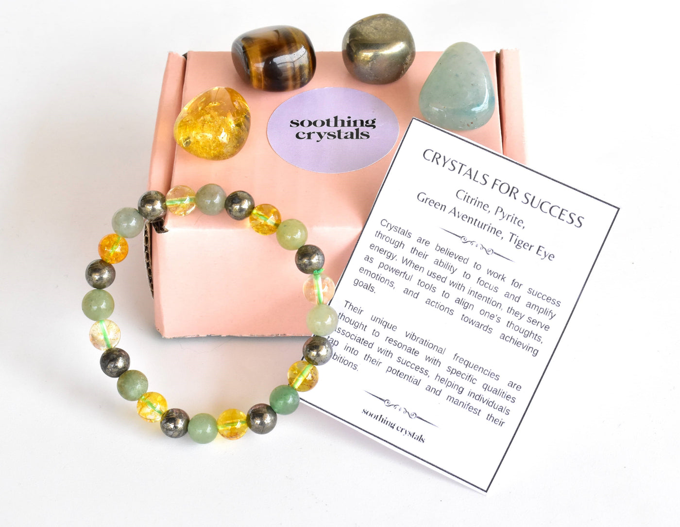 Attract SUCCESS Crystal Kit, Gemstone Tumble Kit, Success Crystal Gift Set